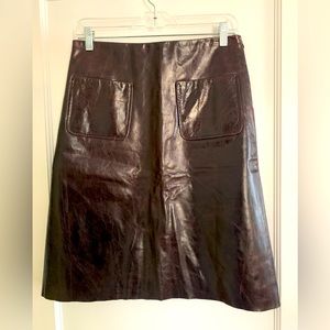 Barney’s New York Mason leather skirt NTW